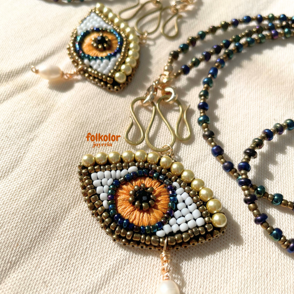 Ojo con perlas