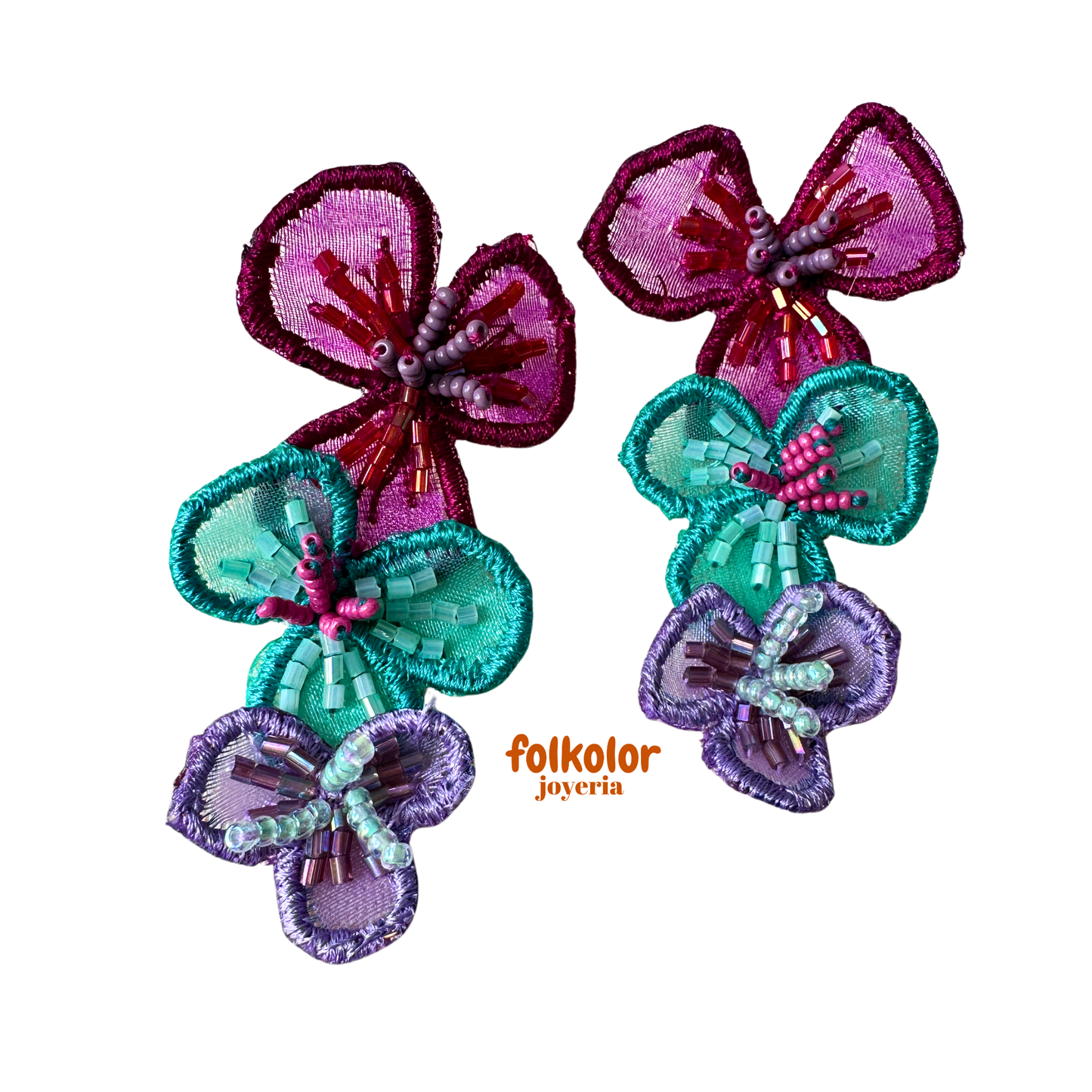 Flores de organza
